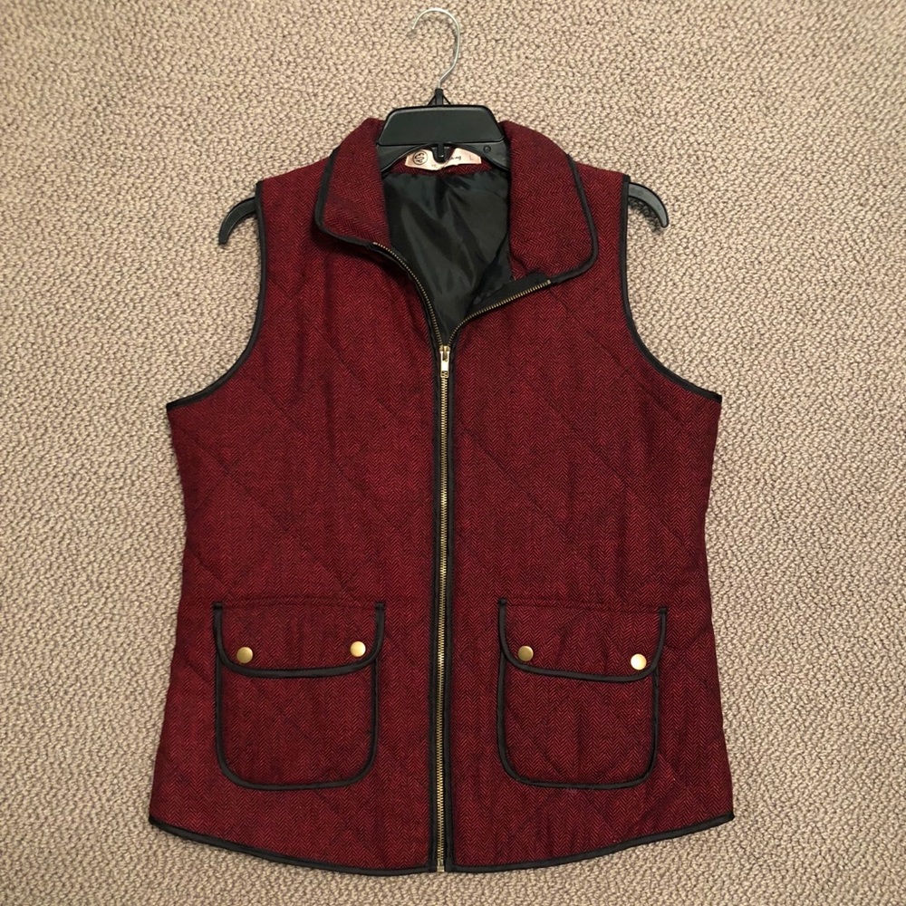 Red vest! Worn once!